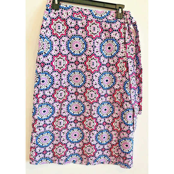 NWT ANN TAYLOR LOFT LINEN BLEND WRAP SKIRT WOMEN'S PETITE SIZE 2 - Picture 1 of 10